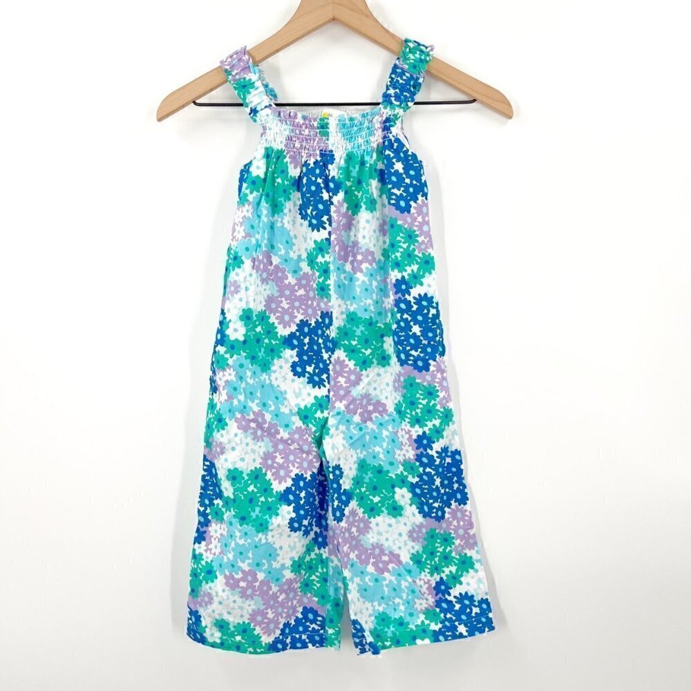 Mini Boden Floral Smocked Romper